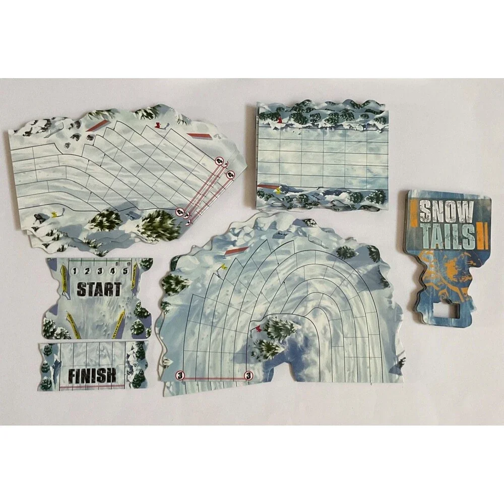 Snow Tails TheSled Racing Board Game Asmodee 2nd Edition 2009 Complete